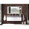 Castello Usa Nile 60" Wall Mounted White Vanity With Gray Top And Brushed Nickel Handles CB-MC-60W-BN-2053-GR - alternate 3